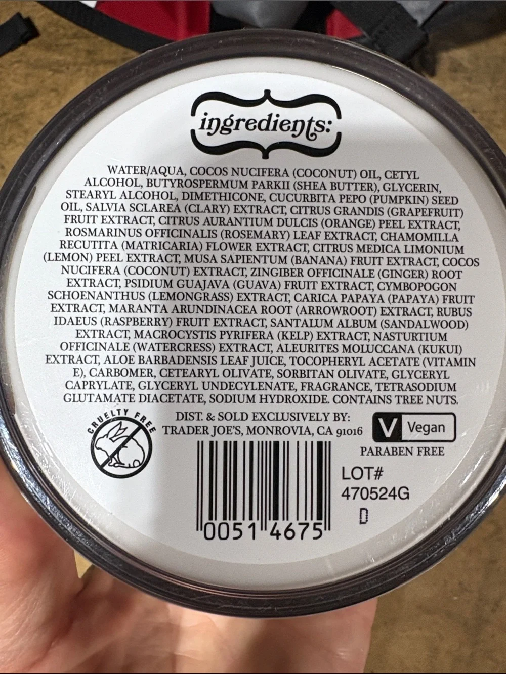 Trader Joes Pumpkin Body Butter - Orange